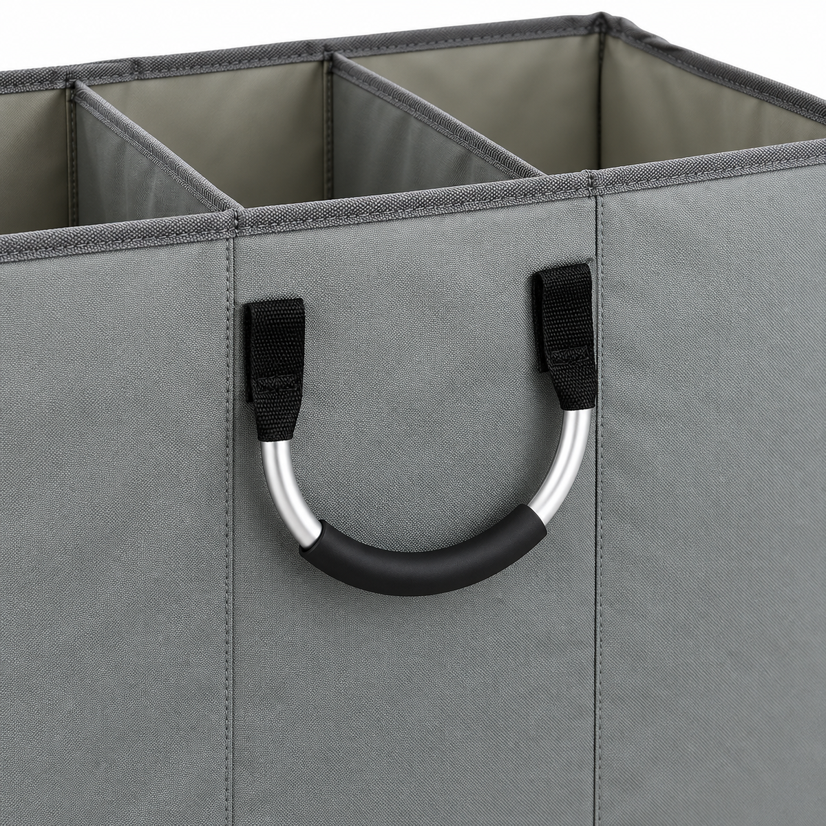 3-Section Laundry Sorter | Fabric Organizer | Easy-Carry Design