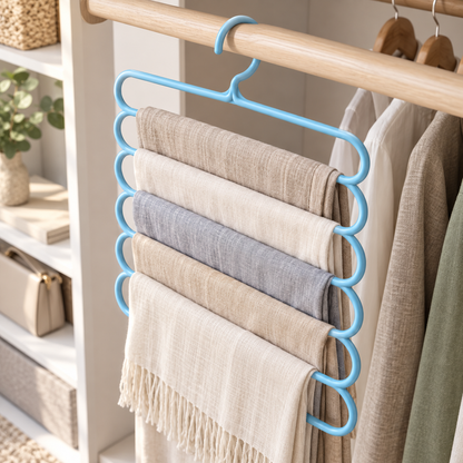 👖 Multi-Layer Pants Hanger | Space-Saving Closet Organizer