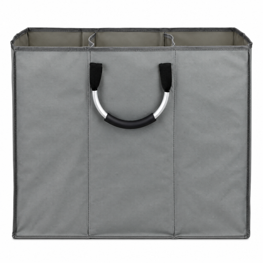 3-Section Laundry Sorter | Fabric Organizer | Easy-Carry Design