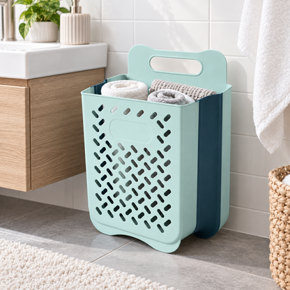 Collapsible Laundry Basket | Space-Saving Foldable Hamper