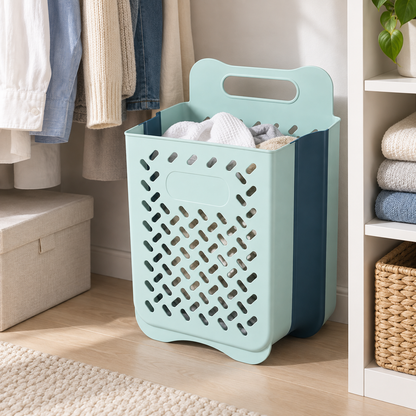 Collapsible Laundry Basket | Space-Saving Foldable Hamper