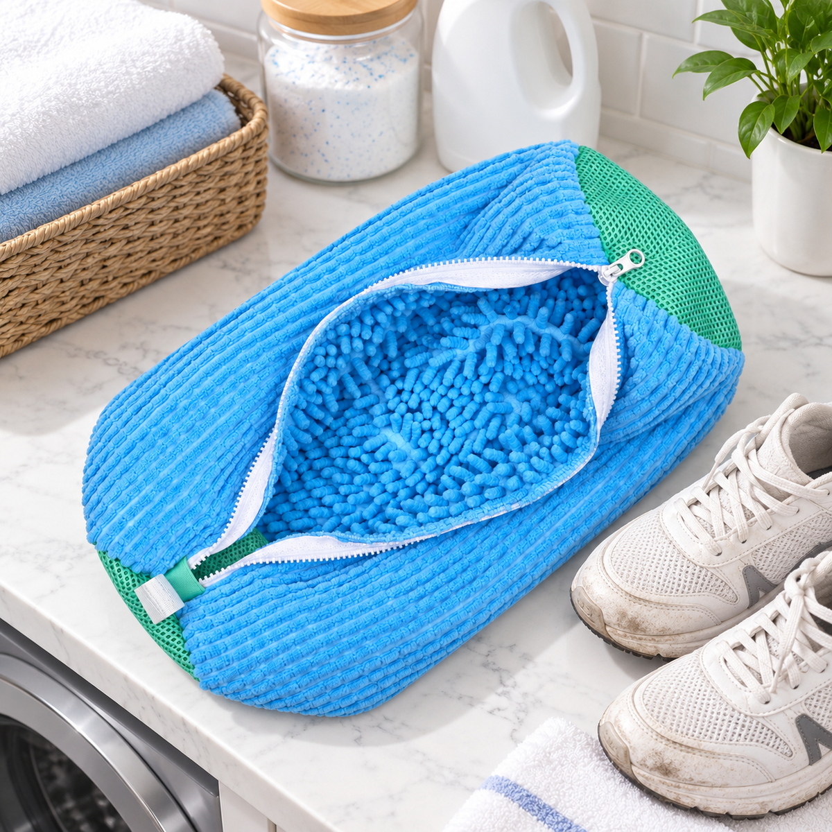 🔵 Shoe Laundry Bag | Deep-Clean Mesh | Gentle Shoe Protection