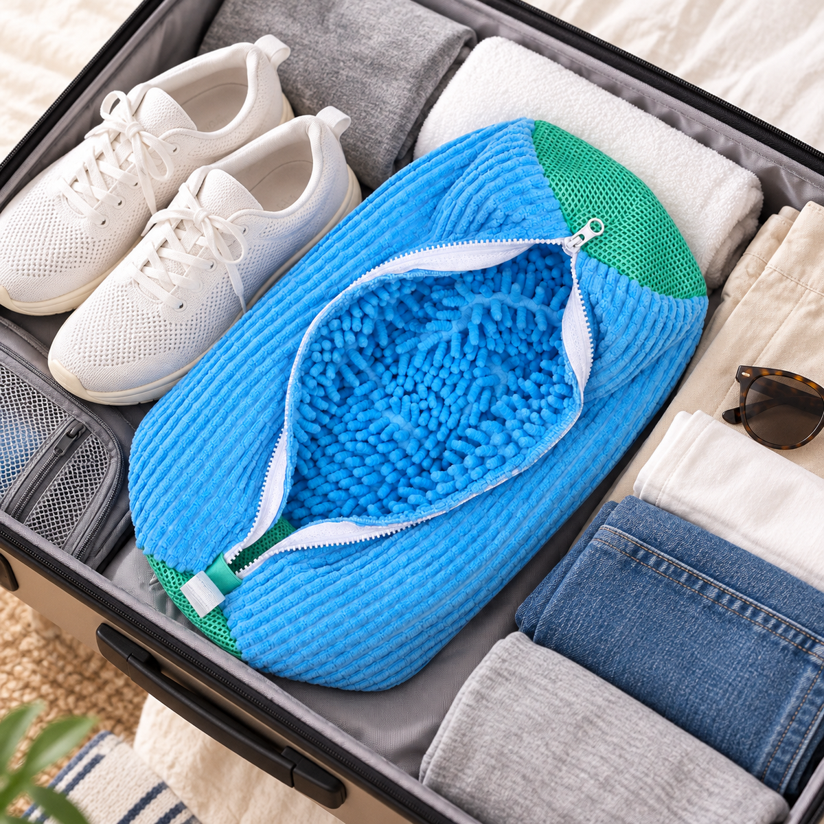 🔵 Shoe Laundry Bag | Deep-Clean Mesh | Gentle Shoe Protection
