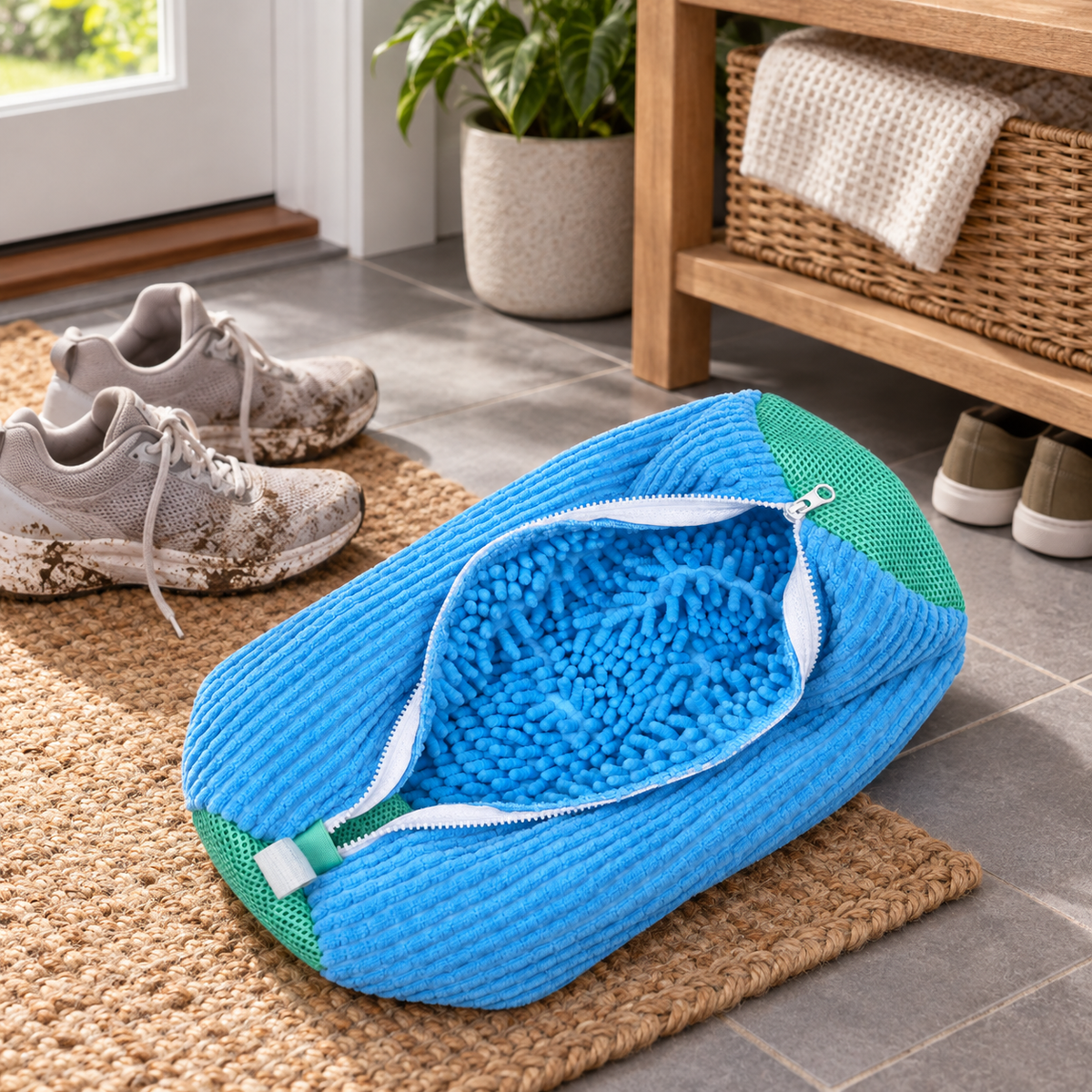 🔵 Shoe Laundry Bag | Deep-Clean Mesh | Gentle Shoe Protection