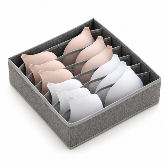 Bra Organizer Box | Divided Storage | Shape-Safe Protection