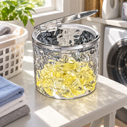 💛 Laundry Pod Storage Jar | Clear Organizer | Easy-Grab Design