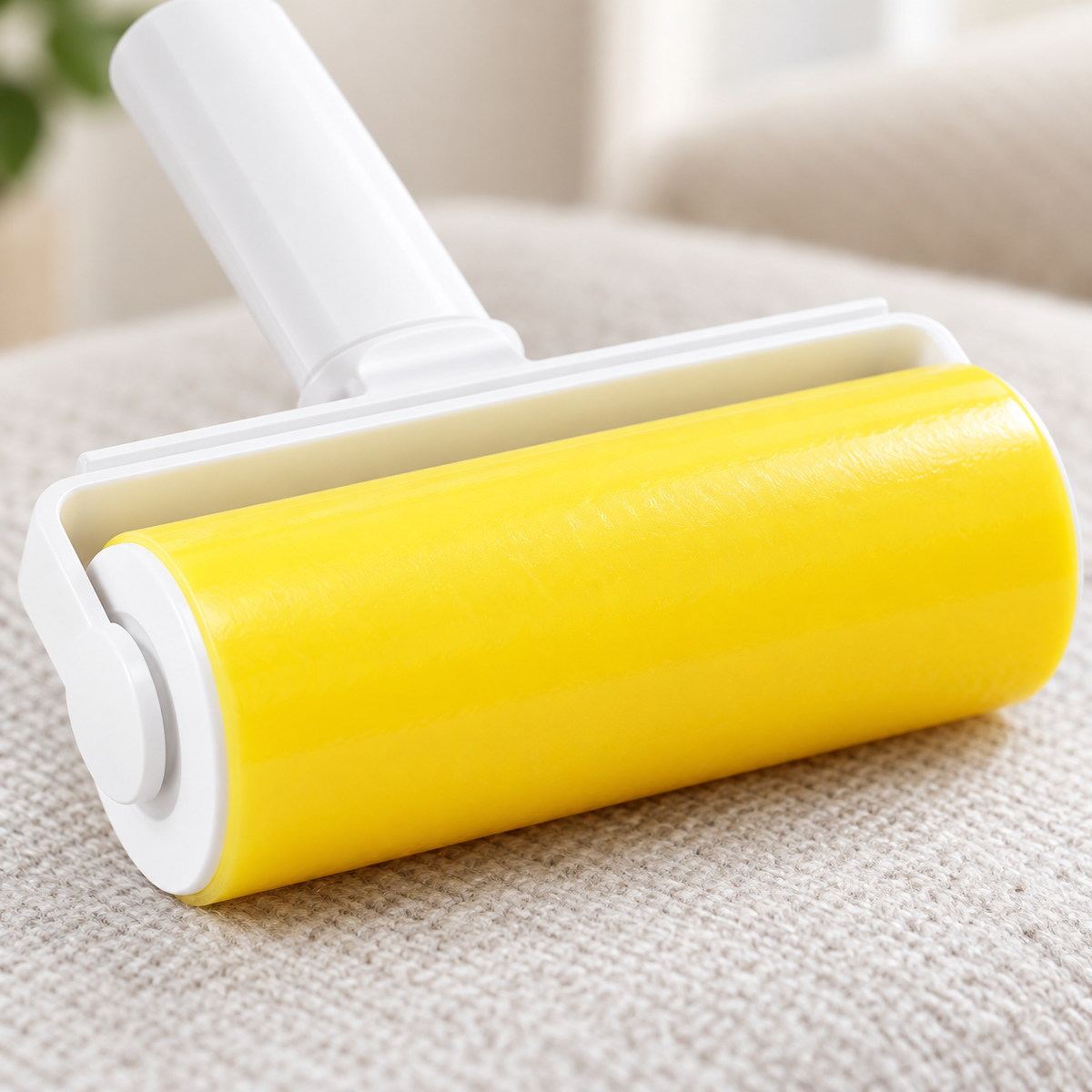 🟡 Sticky Lint Roller | Easy Hair Pickup | Everyday Fabric Cleaner