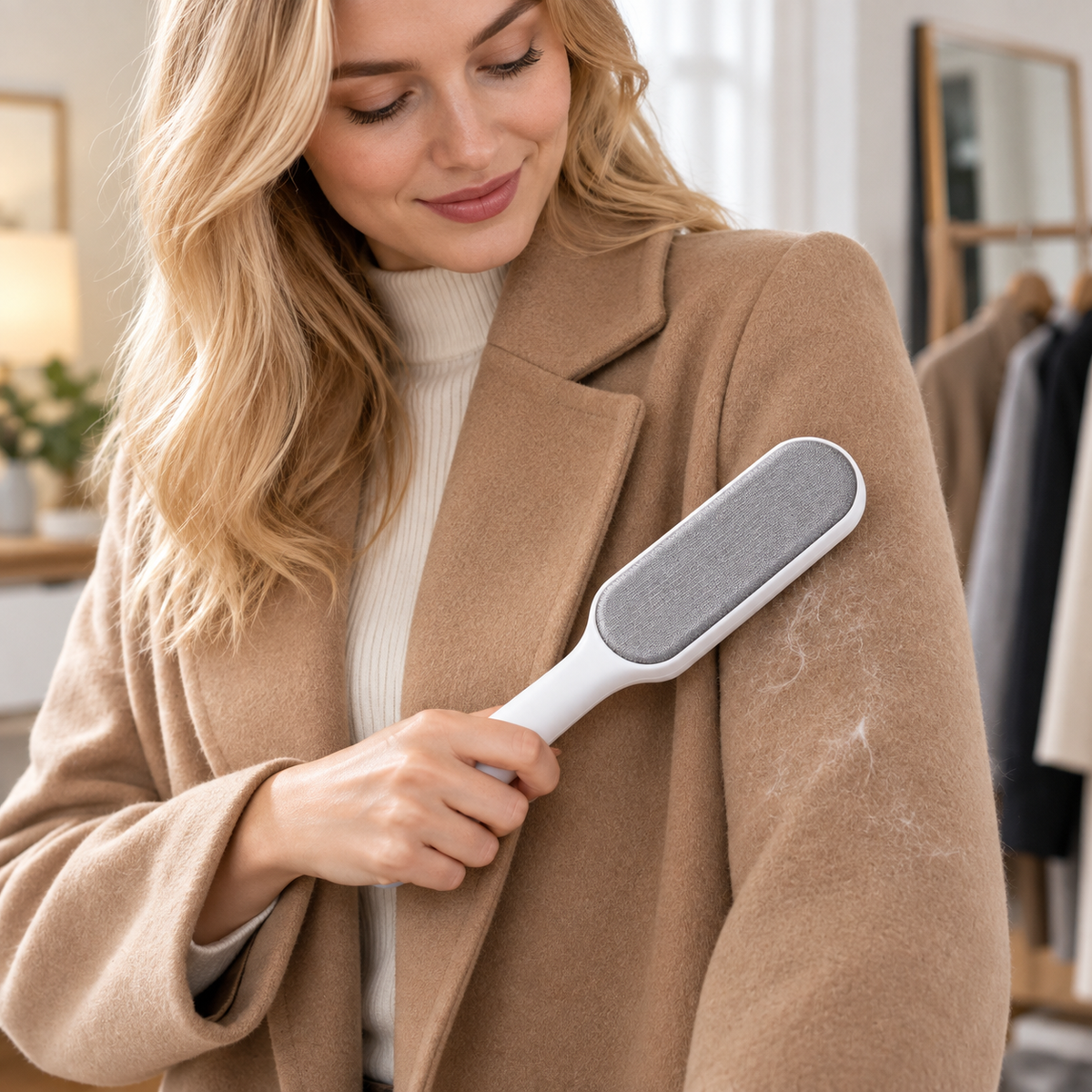 🧥 Lint Remover Brush | Reusable Fabric Hair Cleaner | Quick Clothing Refresh
