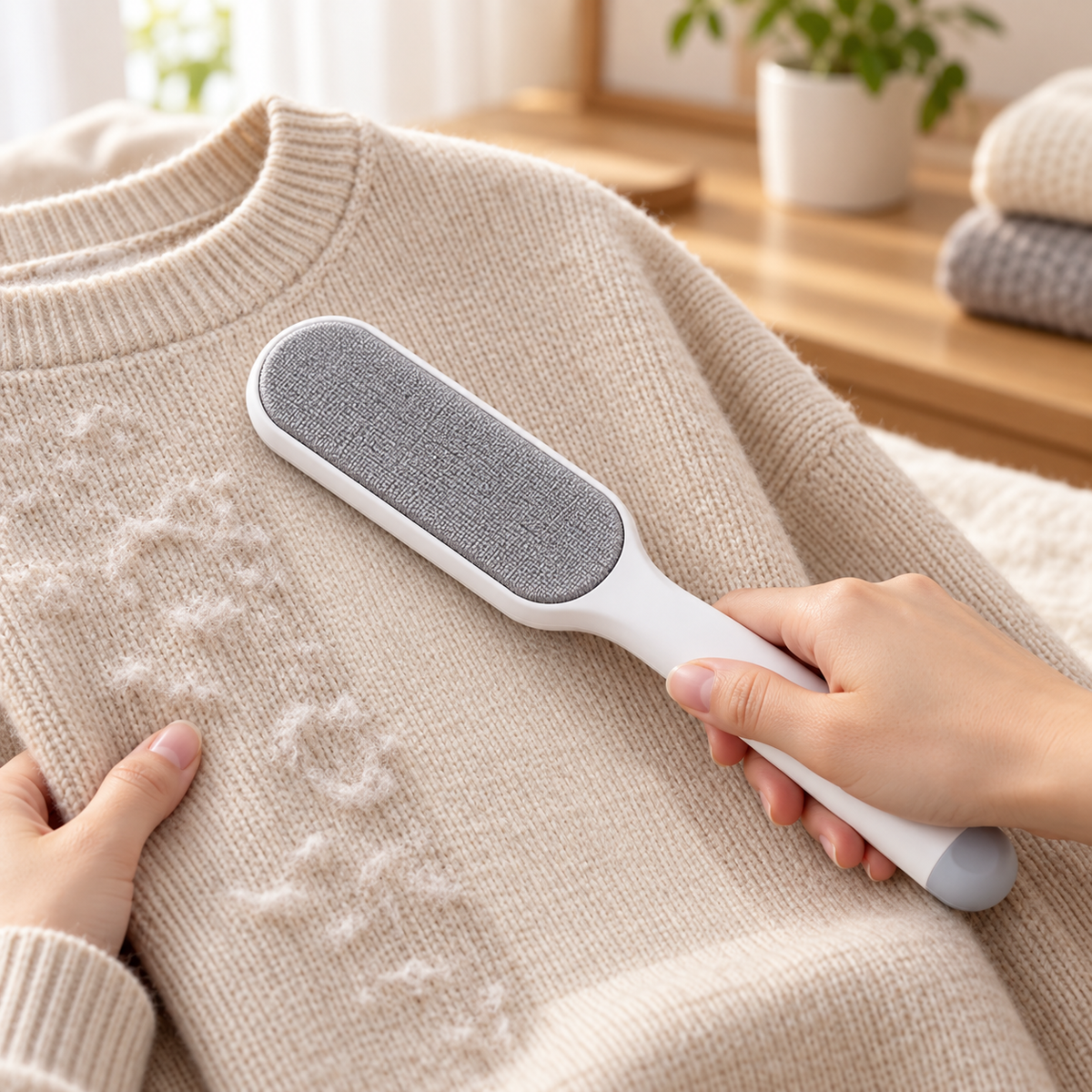🧥 Lint Remover Brush | Reusable Fabric Hair Cleaner | Quick Clothing Refresh