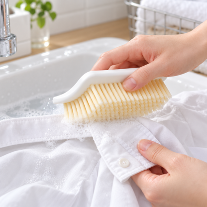 🧼 Fabric Stain Brush | Dense Bristles | Deep-Clean Laundry Helper