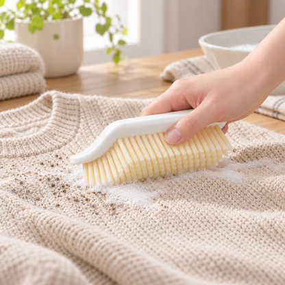 🧼 Fabric Stain Brush | Dense Bristles | Deep-Clean Laundry Helper