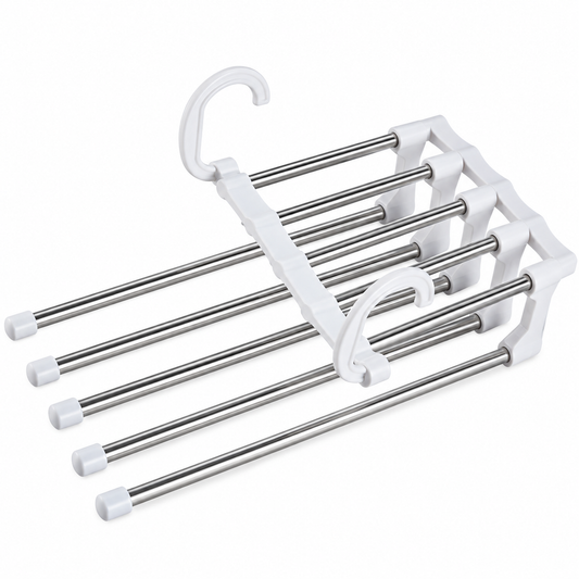 👖 Multi-Layer Pants Rack | Pull-Out Space-Saving Organizer