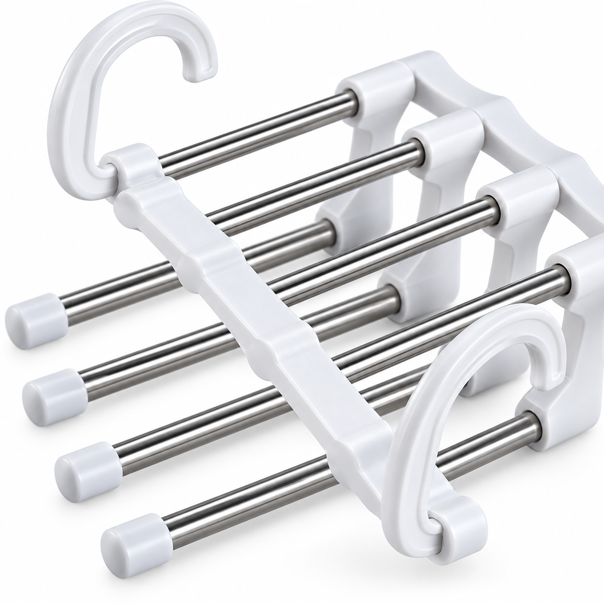 👖 Multi-Layer Pants Rack | Pull-Out Space-Saving Organizer