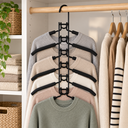👔 Multi-Layer Clothes Hanger | Space-Saving Closet Organizer