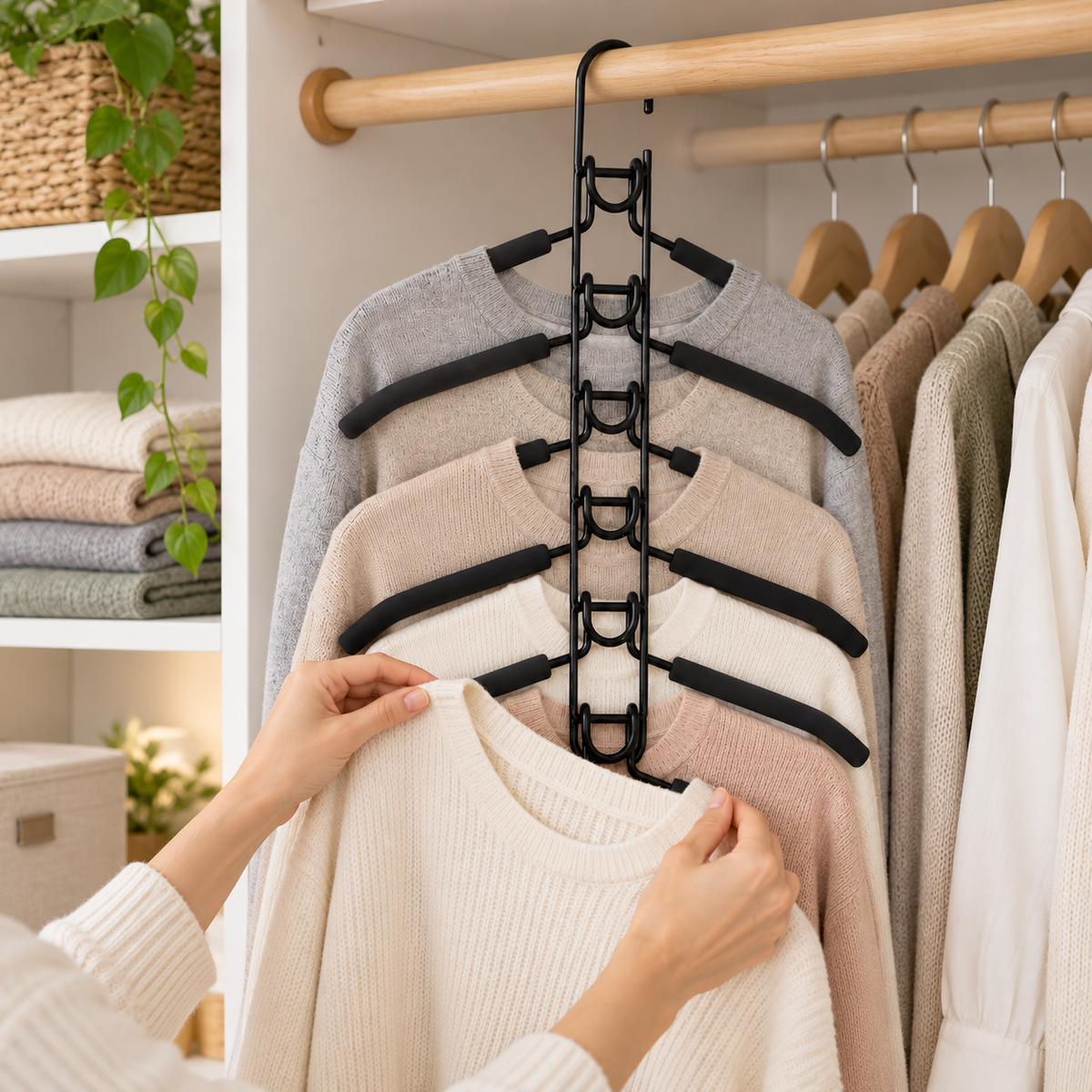 👔 Multi-Layer Clothes Hanger | Space-Saving Closet Organizer