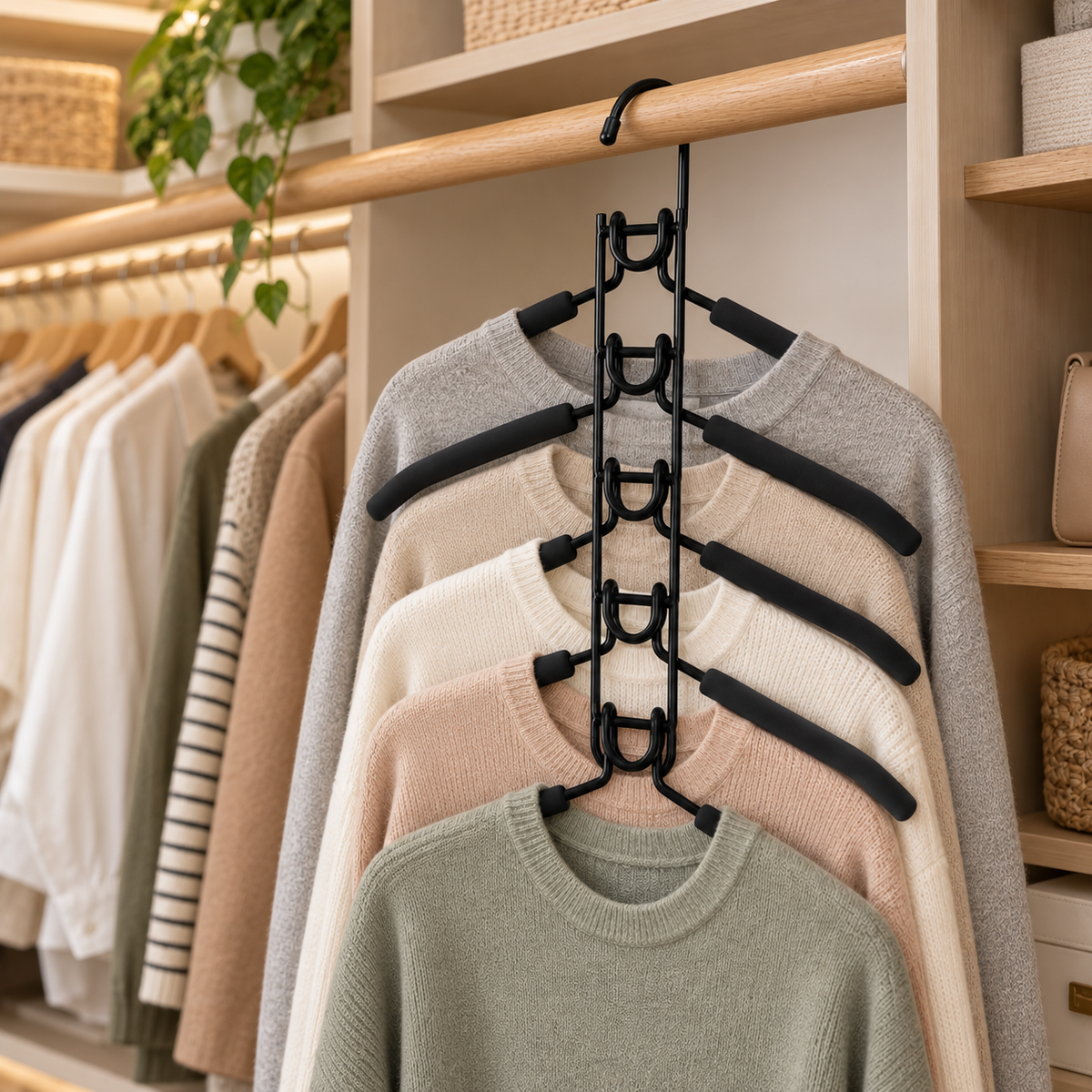 👔 Multi-Layer Clothes Hanger | Space-Saving Closet Organizer