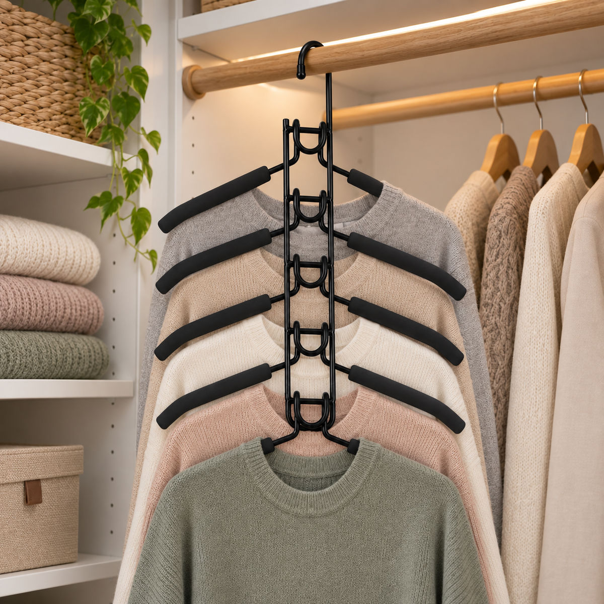 👔 Multi-Layer Clothes Hanger | Space-Saving Closet Organizer