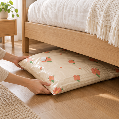 🌸 Vacuum Storage Bag Set | Space-Saving Compression Bags | Closet & Travel Organizer