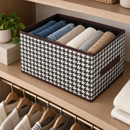 🧺 Pull-Out Closet Storage Basket | Fabric Wardrobe Organizer | Easy-Access Storage