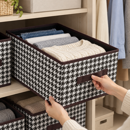 🧺 Pull-Out Closet Storage Basket | Fabric Wardrobe Organizer | Easy-Access Storage
